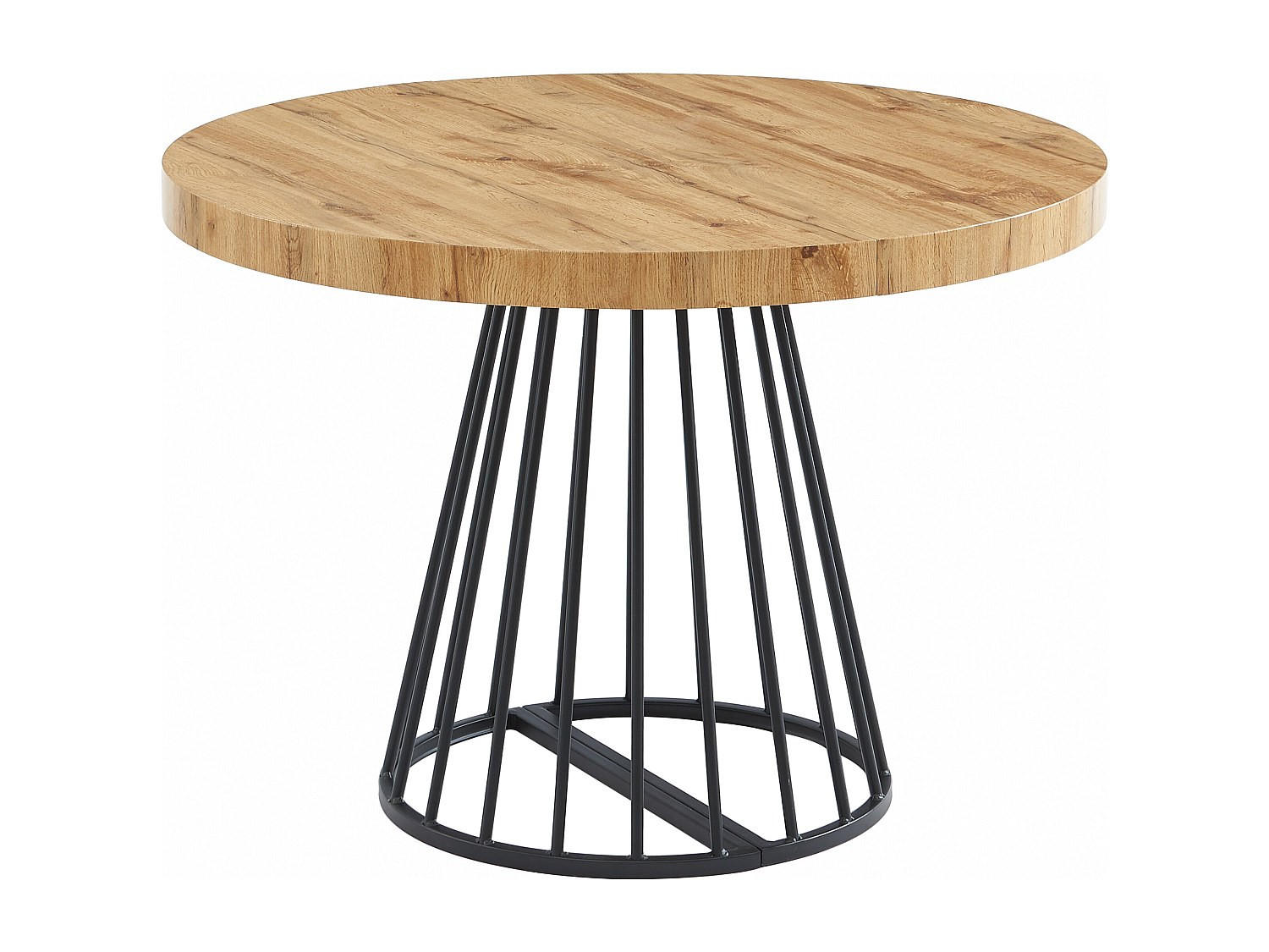ESSTISCH - 2 Personen, 4 Personen, 6 Personen, 8 Personen, 10 Personen, 12 Personen - Holz, Platte - Schwarz, Naturfarben Hell - FIRELA - Schwarz/Naturfarben, Holz (110/260/76cm) - Vente-Unique