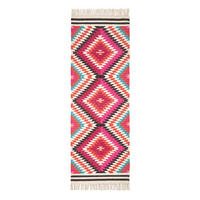 KELIM-TEPPICHLÄUFER Manila handgewebt 66/200 cm - Multicolor, Textil (66/200cm) - Homescapes