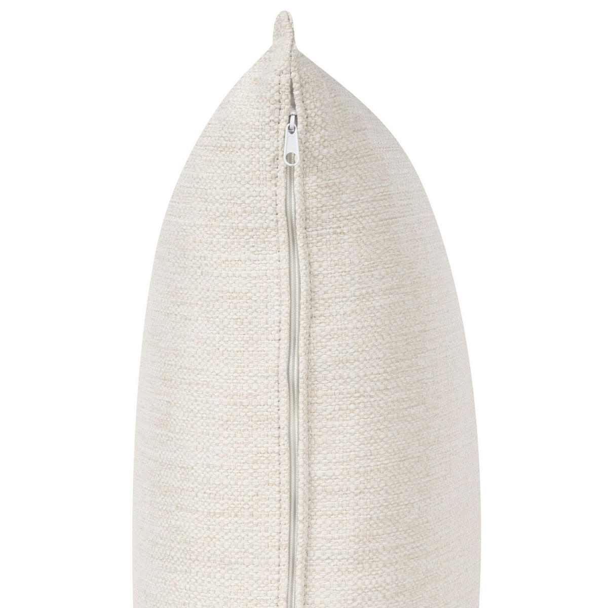 5-SITZER WOHNLANDSCHAFT U-förmig hellbeige Lilviken - Creme/Schwarz, Textil (359/57/194cm) - Beliani