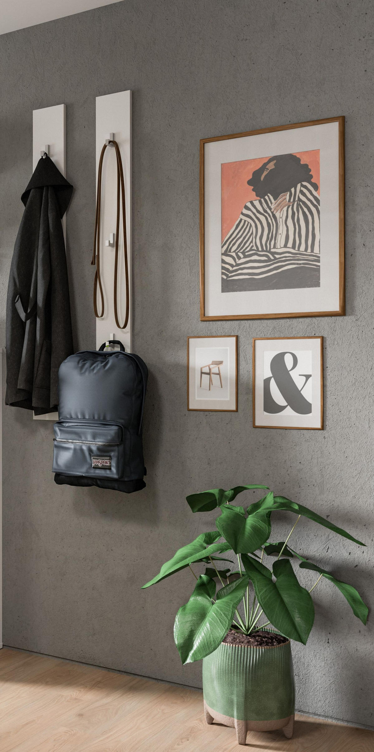 PANEEL 2er Set PROJEKT X (B/H/T: ca. 13/115/3 cm) in Weiß/weiß hochglanz - Weiß, Holzwerkstoff (13/115/3cm)