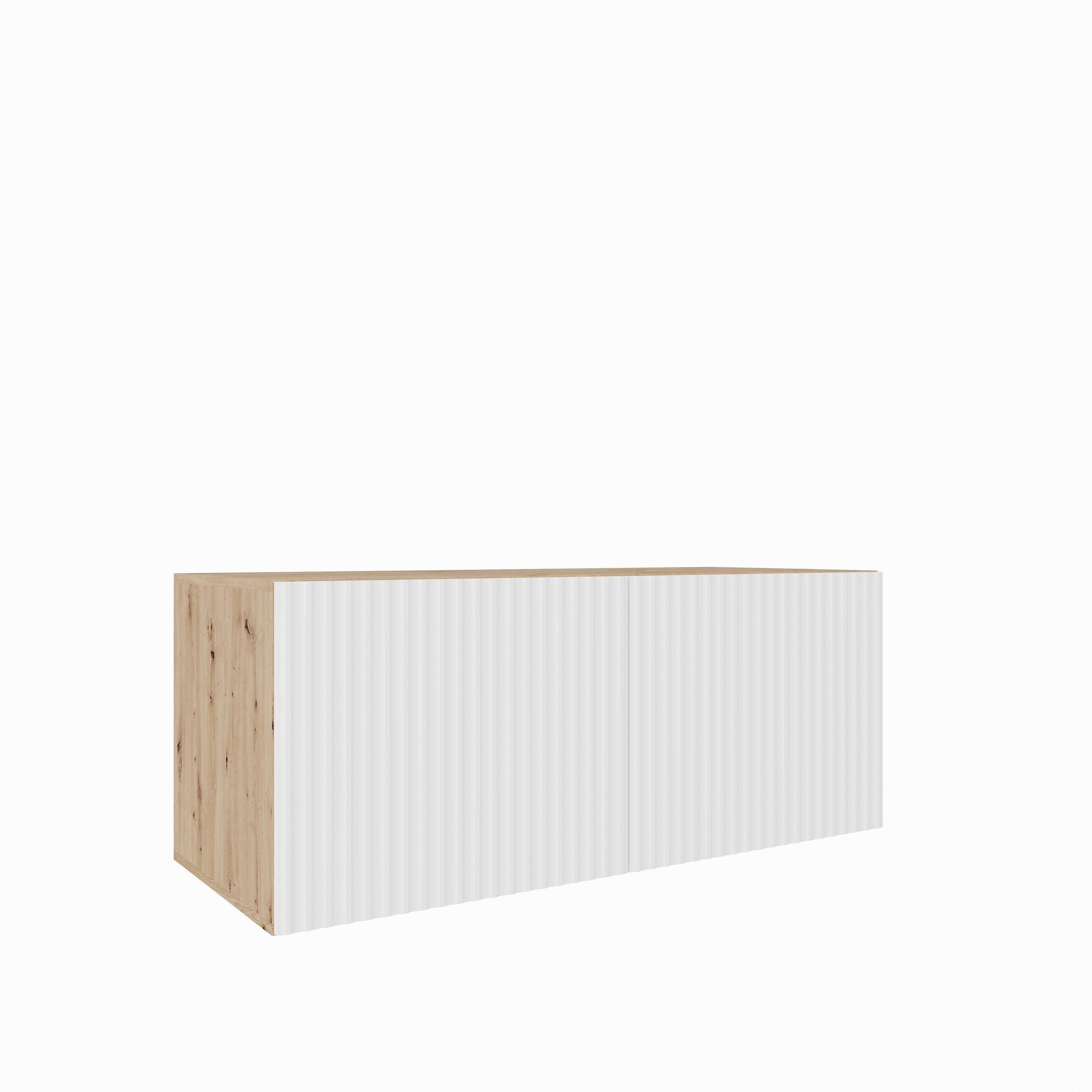 TV-SCHRANK NOE - Eiche Artisan/Weiß, Holzwerkstoff (100/41/40cm) - Meblini