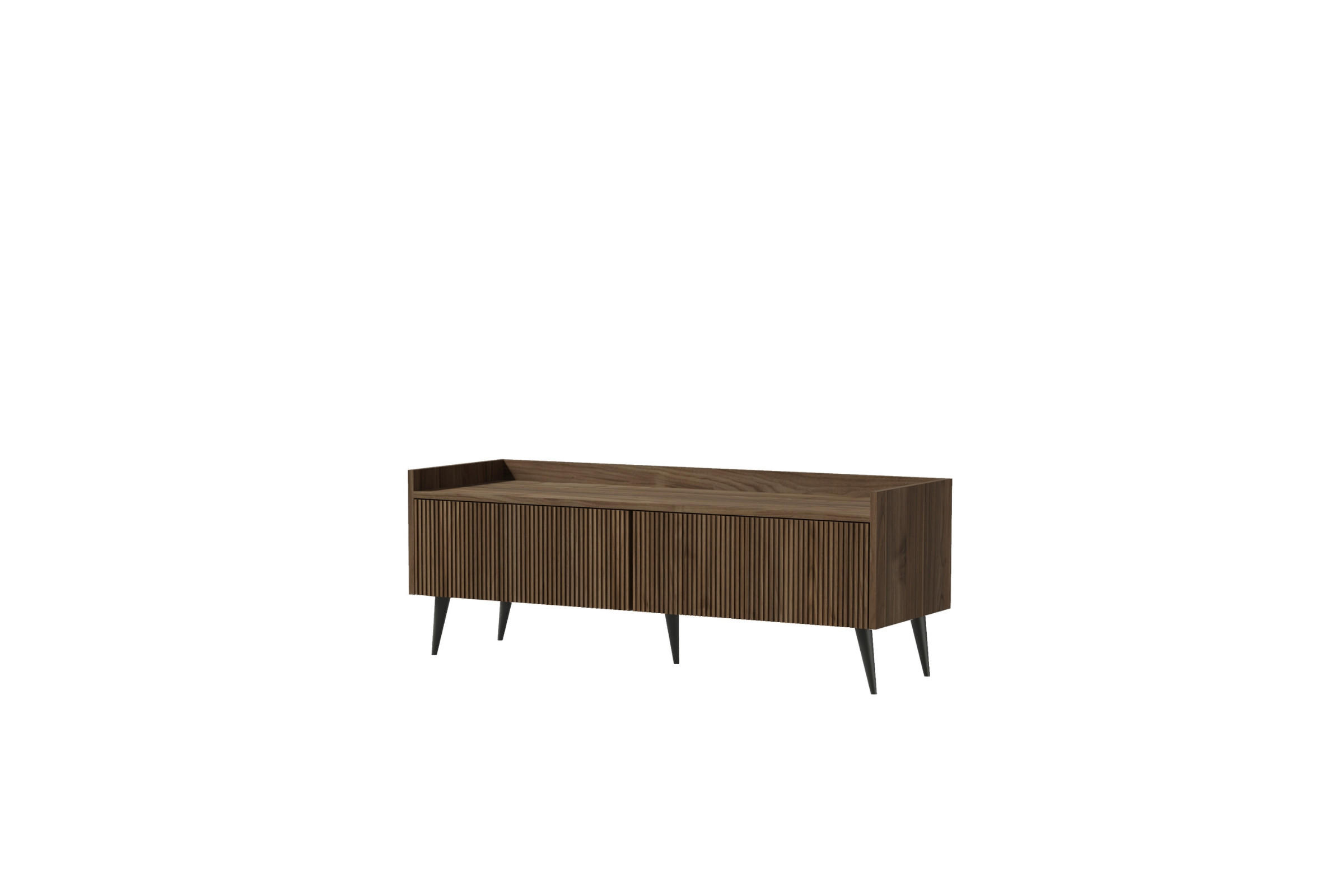 Deine Möbel 24 Tv-Lowboard Walnuss 121x45x41 cm