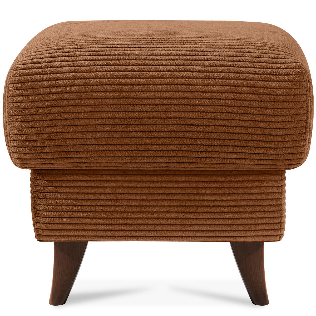 FUẞSTÜTZE GUSTAVO II, Rostbraun - Rotbraun/Braun, Holz/Holzwerkstoff (53/49/53cm) - KONSIMO®