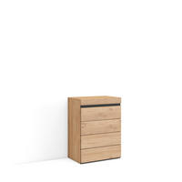 KOMMODE mit Schubladen, SIDEBOARD Schrank, eiche, 35/57/75cm - Eichefarben, Holzwerkstoff (57/75/35cm) - Skraut Home