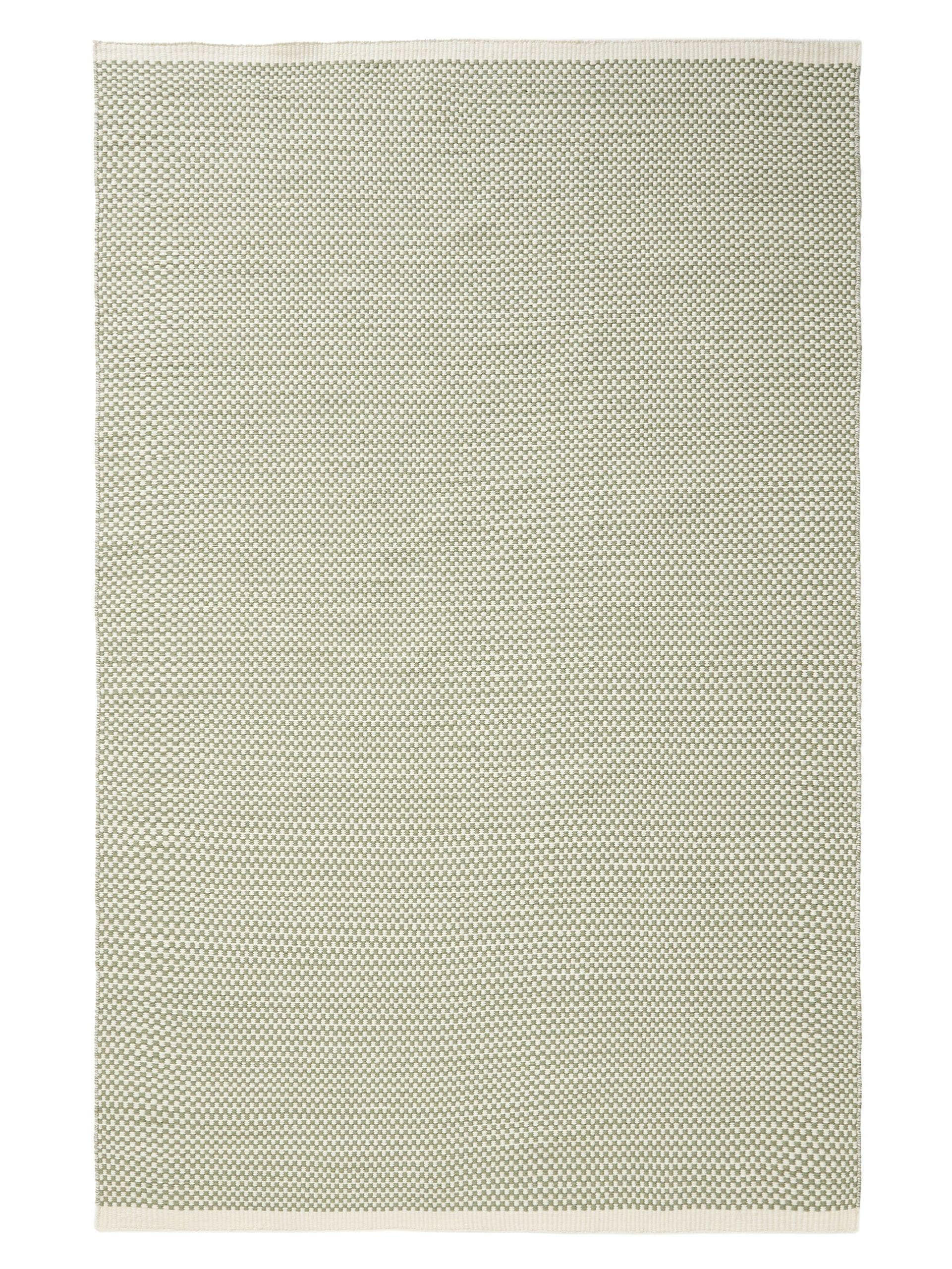 WOLLTEPPICH Laura handgewebt 200/300 cm - Grün, Naturmaterialien/Textil (200/300cm) - benuta Pure