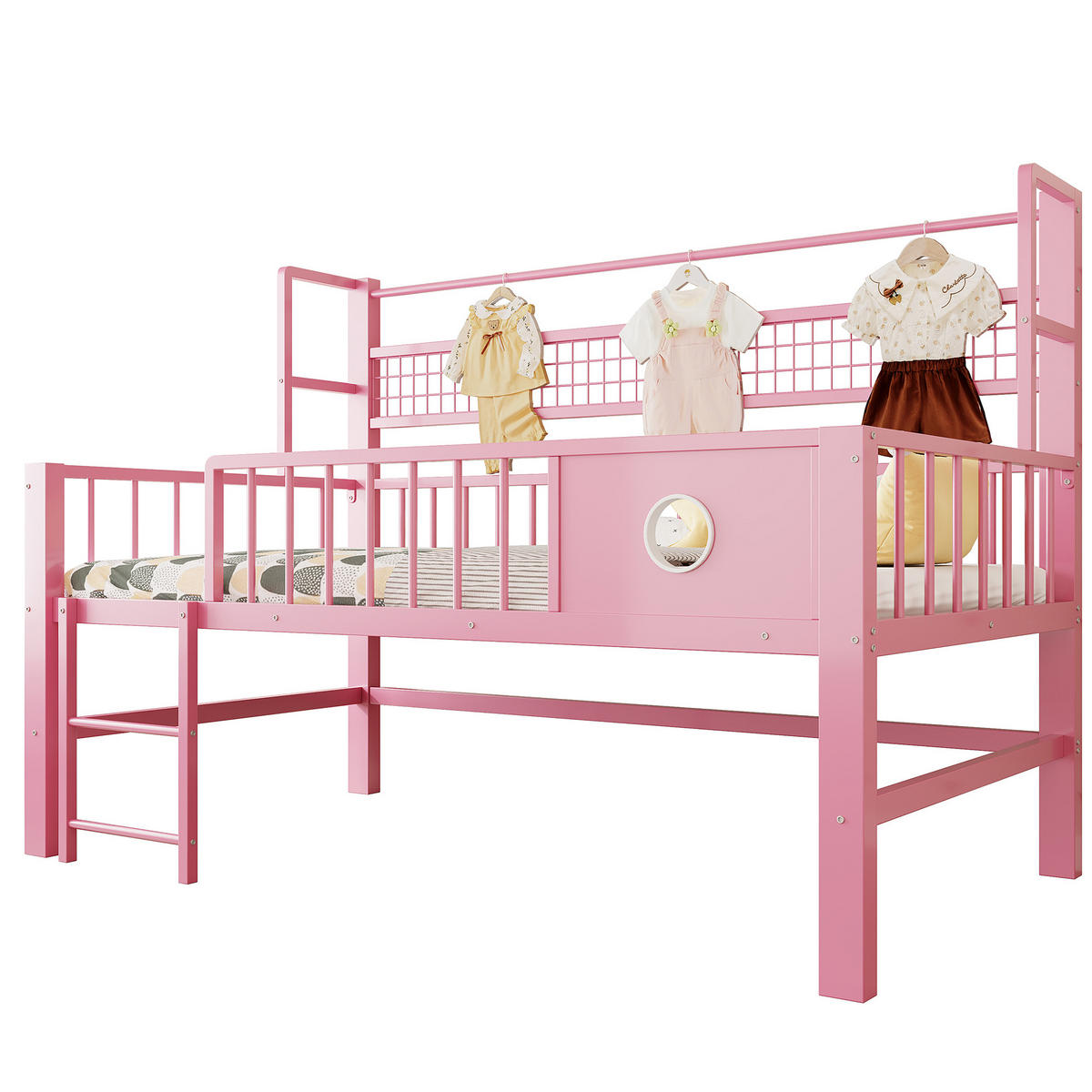 HOCHBETT Metall 90/200 cm Rosa - Pink, Metall - Raumix