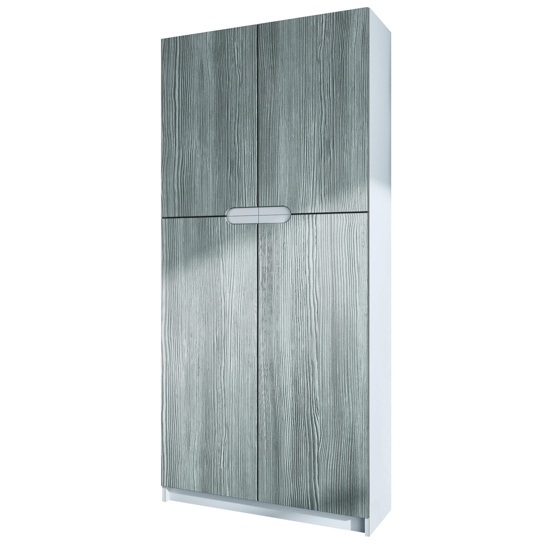 BÜROSCHRANK Logan Fronten in Avola-Anthrazit - Anthrazit, Holzwerkstoff (82/185/37cm) - Vladon