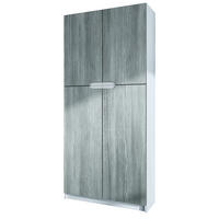 BÜROSCHRANK Logan Fronten in Avola-Anthrazit - Anthrazit, Holzwerkstoff (82/185/37cm) - Vladon
