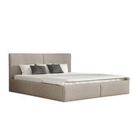 POLSTERBETT Bergen Freya Komplett - Taupe, Holzwerkstoff/Textil (160/200cm) - Fun Möbel