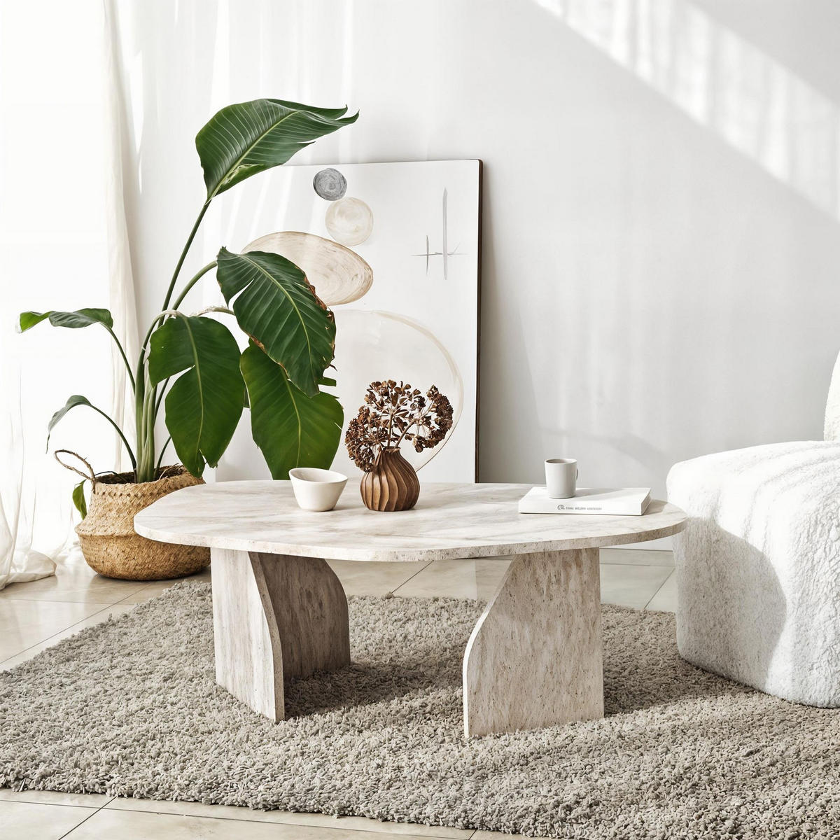 COUCHTISCH rock beige - Beige, Holz (100/60/35cm) - Habitat Garten