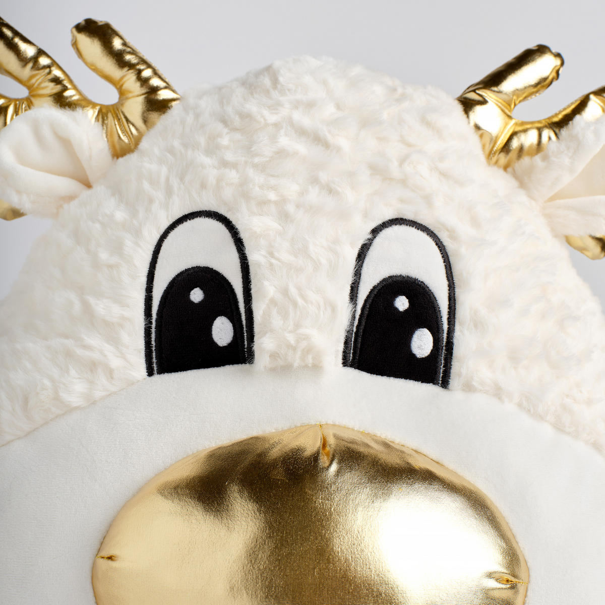 KUSCHELTIER Weihnachten Rini, 38x34x19cm - Weiß, Textil (19/38.5/34.5cm) - home&you