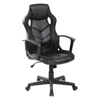 GAMING-STUHL Schwarz 61/60/106 cm - Schwarz, Textil (61/106/60cm) - Mobili Rebecca