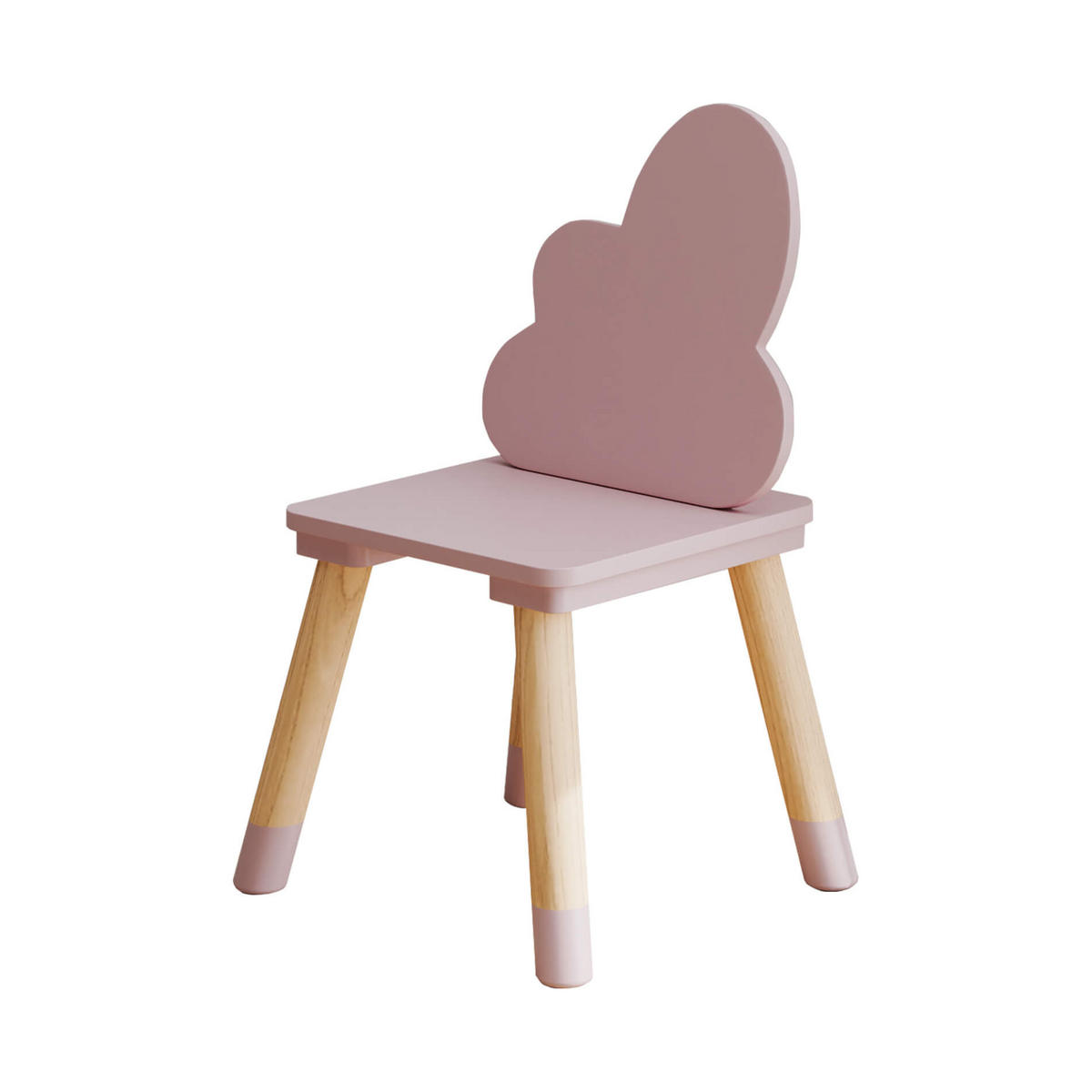 KINDERSTÜHLE 2er Set Rosa 25/25/50 cm - Pink, Holzwerkstoff (25/50/25cm) - Mobili Rebecca