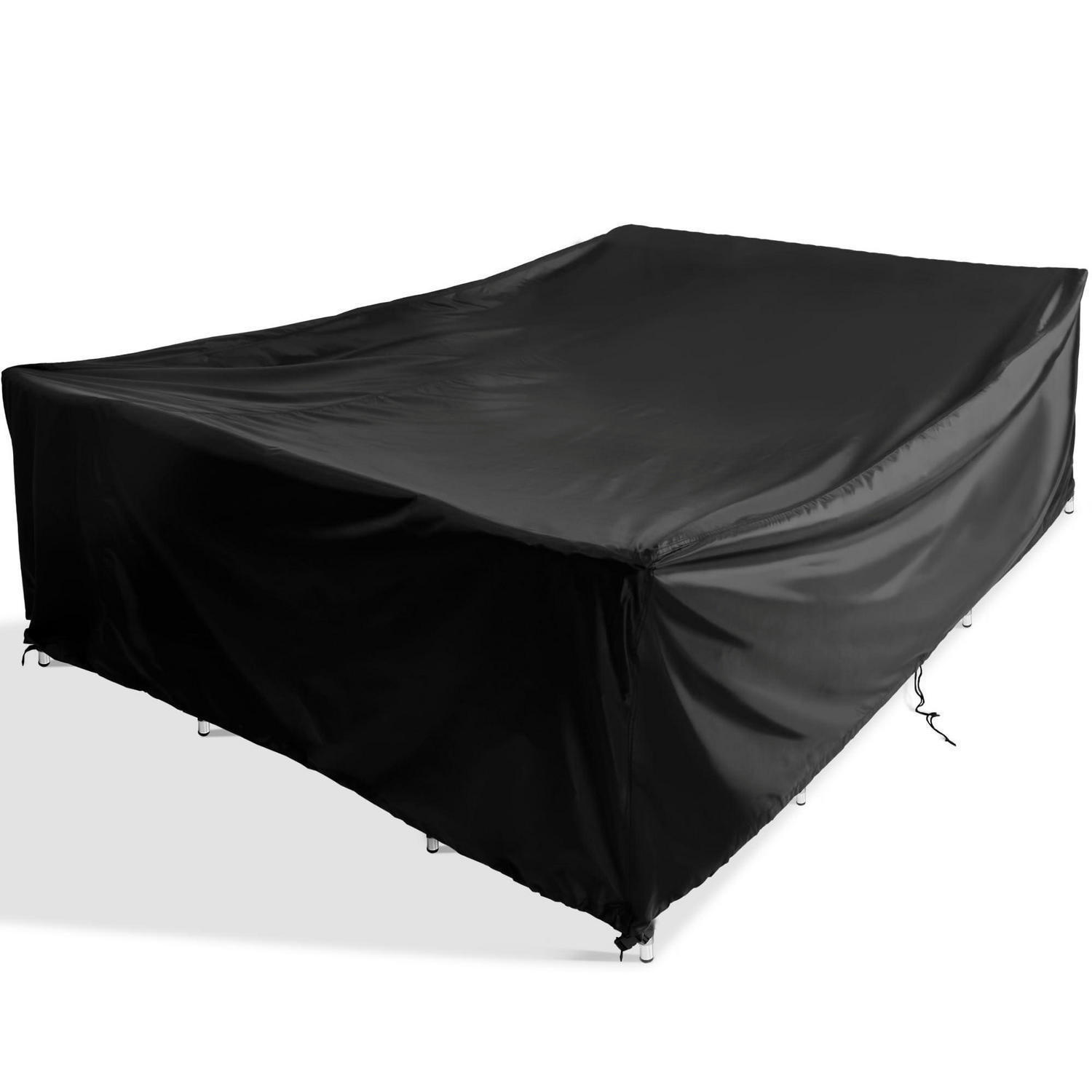 ABDECKPLANE Gartenmöbel COMLAX FIELD 240 x 210 x 85 cm - Schwarz, Kunststoff (210/85/240cm)