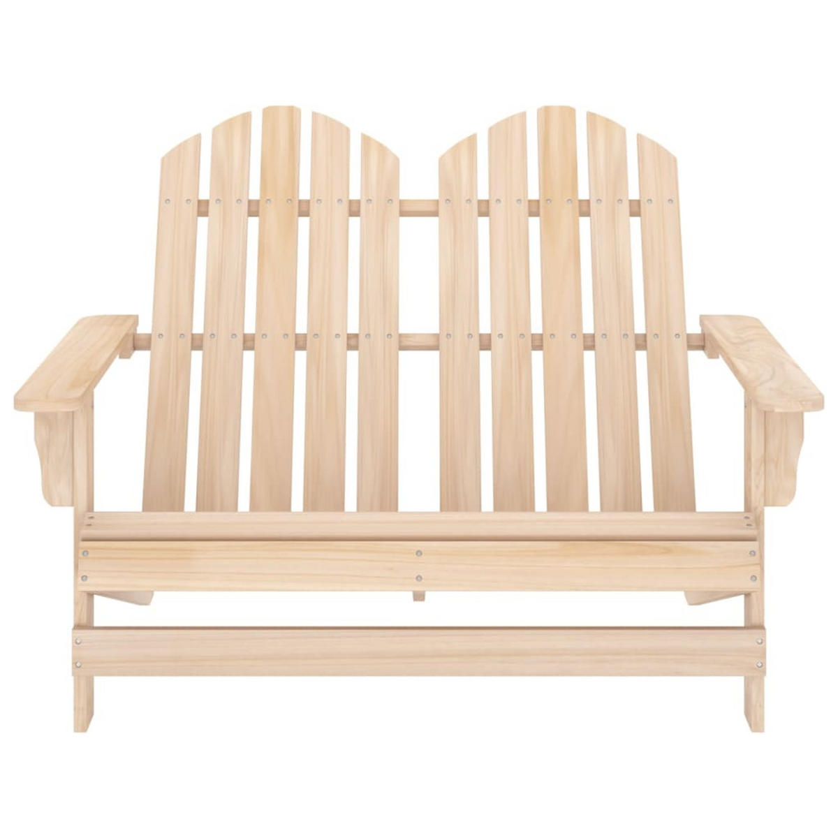 ADIRONDACK-GARTENBANK 2-Sitzer Massivholz Tanne - Naturfarben, Holz (100/89.5/85.5cm) - furnicato