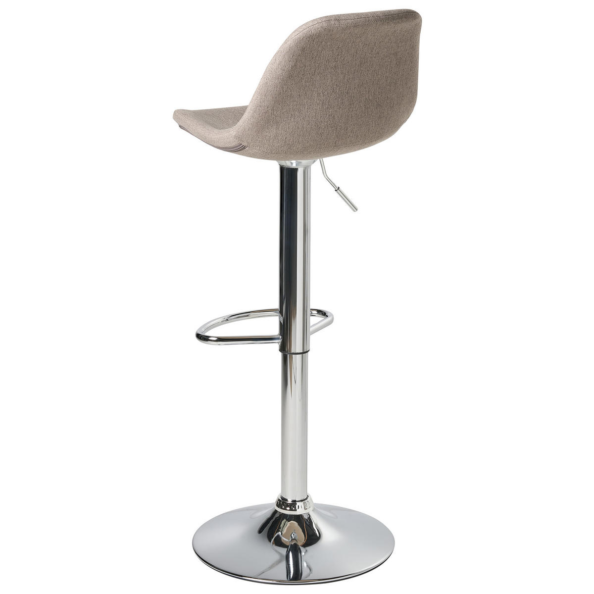 BARHOCKER 2er-Set Stoff drehbar Taupe Kahla - Taupe, Textil (39/80/42cm) - Beliani