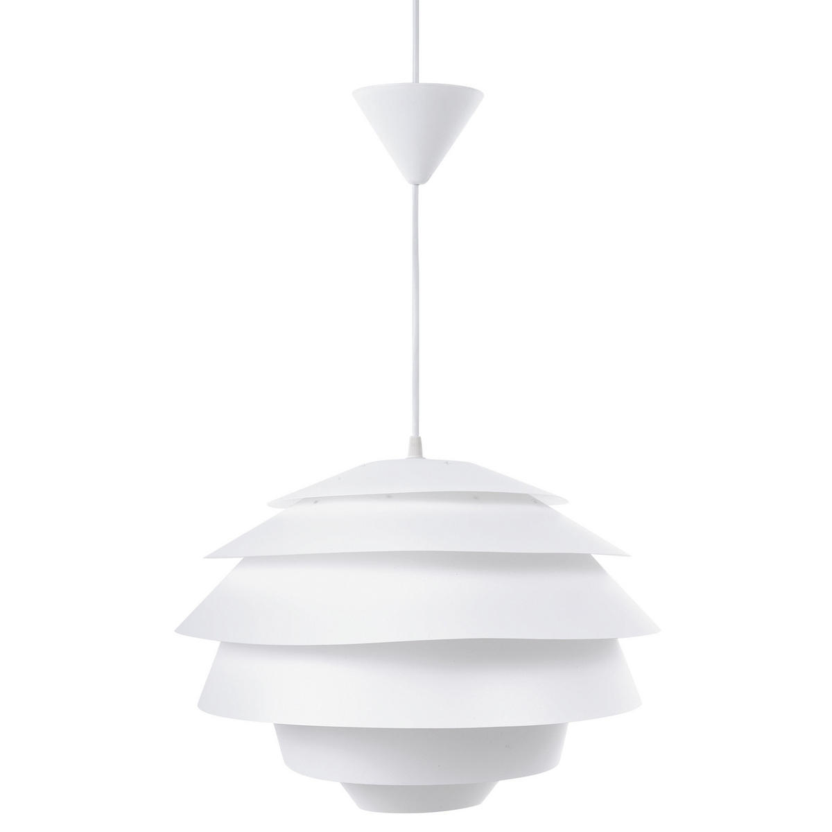 HÄNGELEUCHTE Congo 40/40/170 cm - Weiß, Kunststoff (40/40/170cm) - Beliani