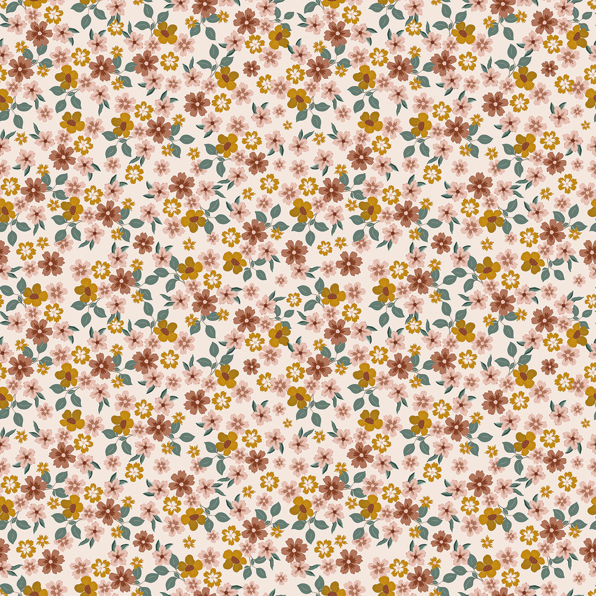 VLIESTAPETE Capucine, Blumen 50 cm x 10m, Mehrfarbig - Multicolor, Papier (50/1000cm) - Lilipinso
