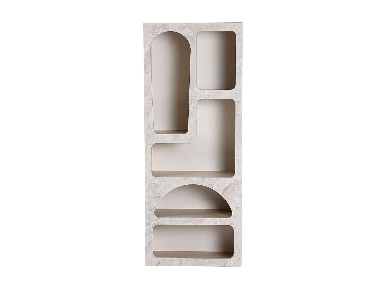 REGAL - 60 cm x 32 cm - holz - grau Luela - Grau, Holz (60/150/32cm) - Vente-Unique