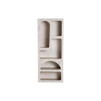 REGAL - 60 cm x 32 cm - holz - grau Luela - Grau, Holz (60/150/32cm) - Vente-Unique