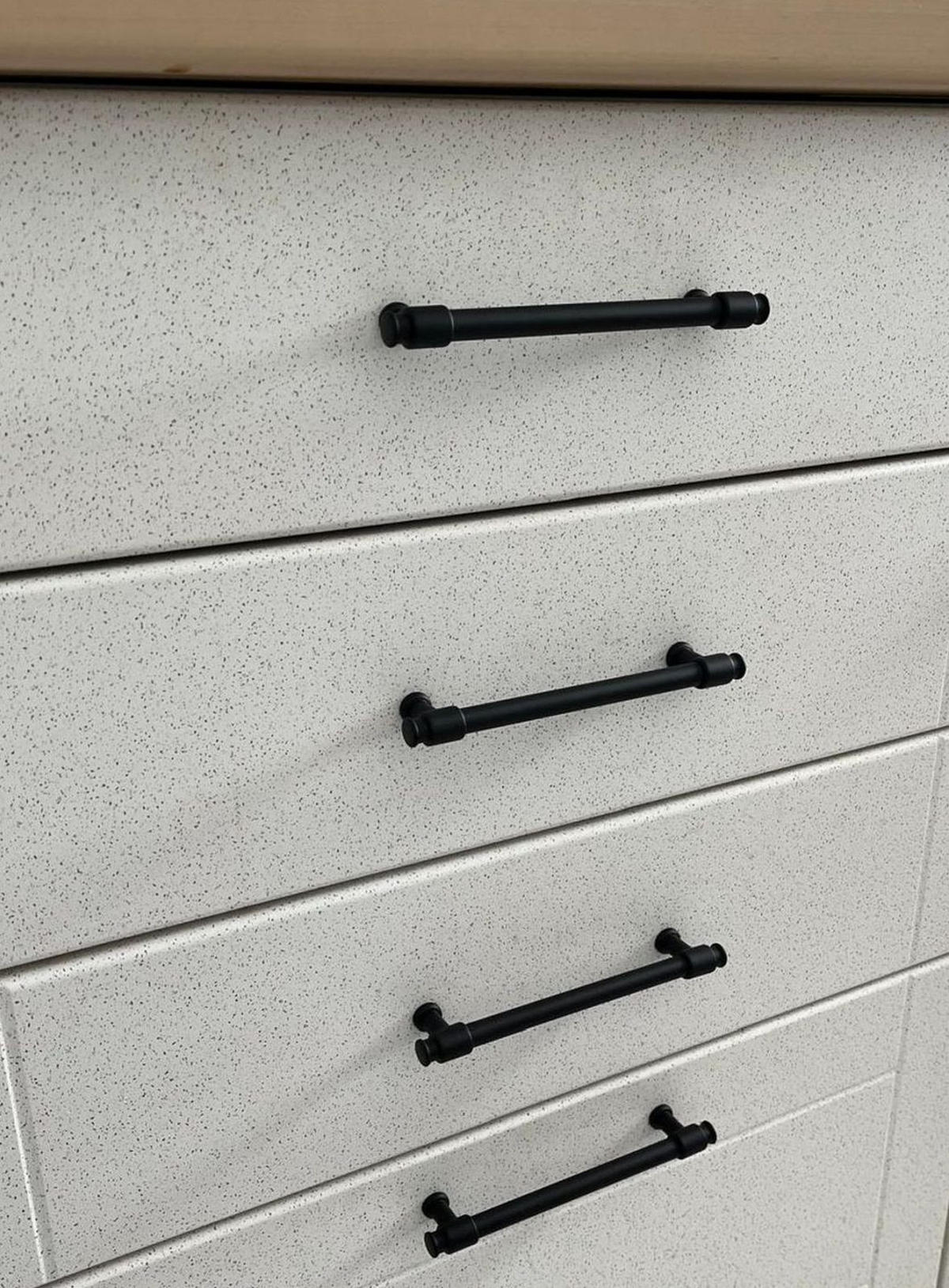 MÖBELGRIFF BA 192mm, Küchengriff Schwarz matt, Schrankgriff modern - Schwarz, Metall (1.2/3/22.2cm)