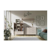 WOHNZIMMER Set – GRANDE System – Beige - Beige, Holzwerkstoff (103.5/133/42cm) - hi-markt
