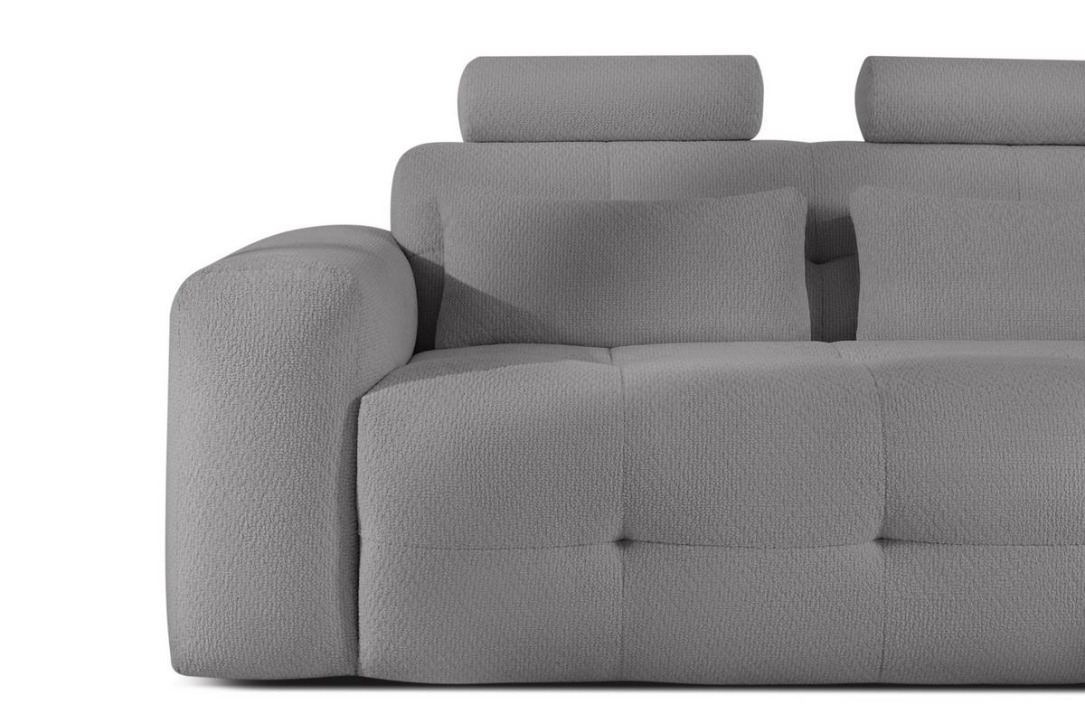 ECKSOFA RECHTS ALIGRA, Grau - Grau, Holz/Holzwerkstoff (290/191cm) - KONSIMO®
