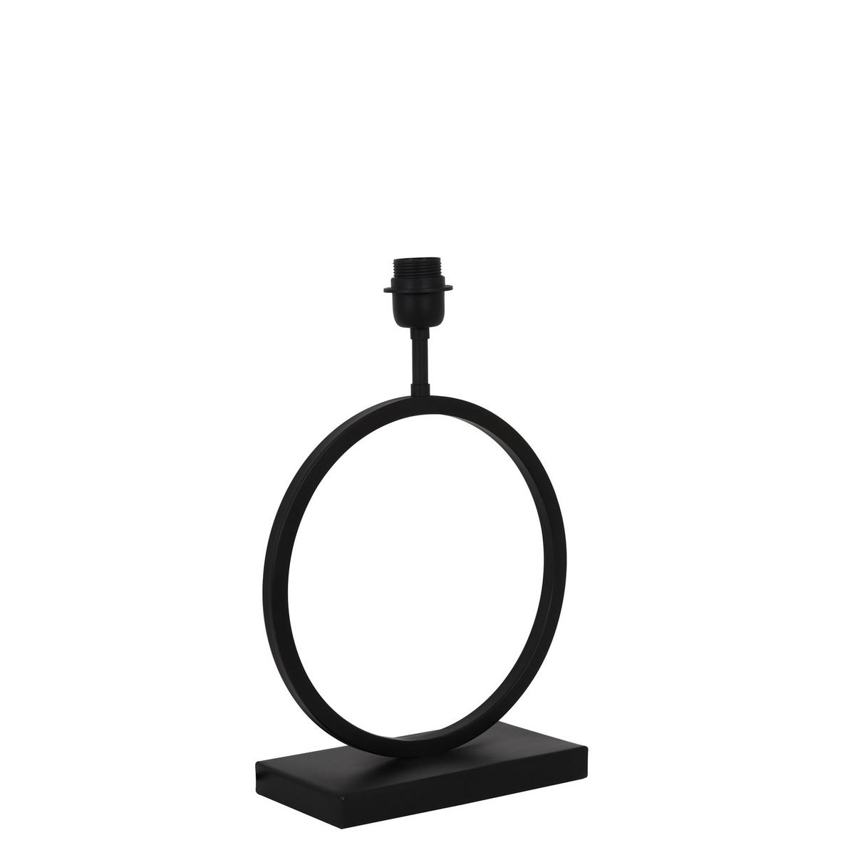 LAMPENFUSS Liva Schwarz Ø30/43 cm - Schwarz, Metall (30/12.5/42cm) - Light & Living