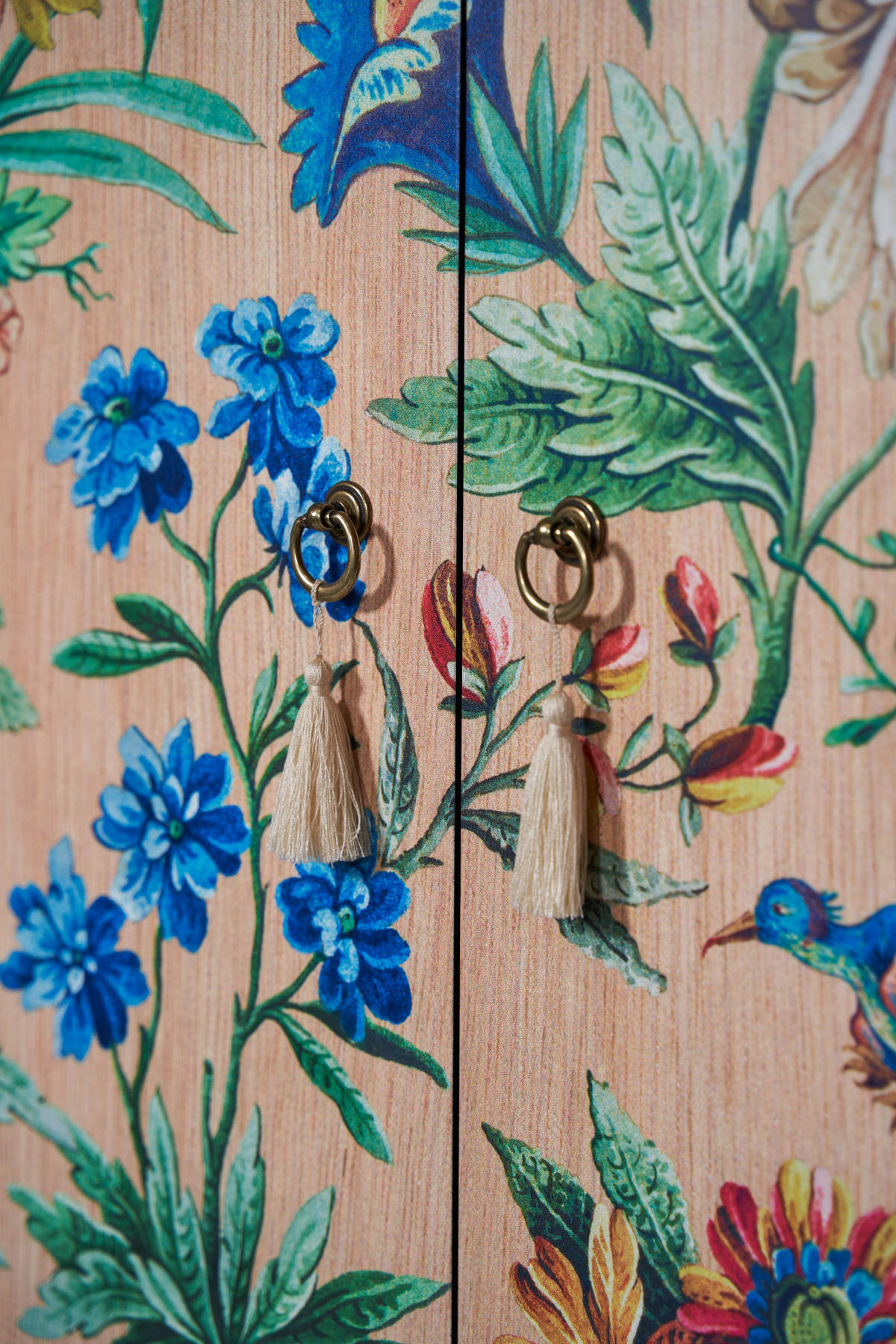 SCHRANK-SIDEBOARD aus MDF mit floralem Druck ALVA AMAZONIA - Multicolor, Holzwerkstoff (75/165/45cm) - RNT By Really Nice Things