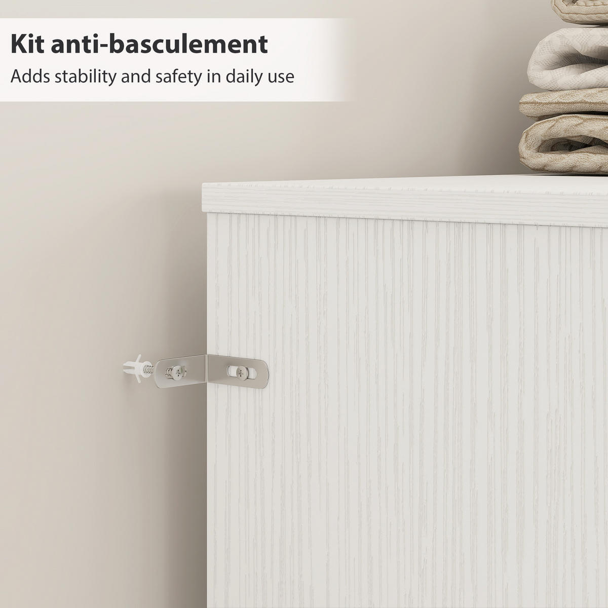 KOPFTEIL DE-18532 mit 4 offenen Fächern Weiß - Weiß, Holzwerkstoff (20.2/108.2/160cm) - ComfortXL