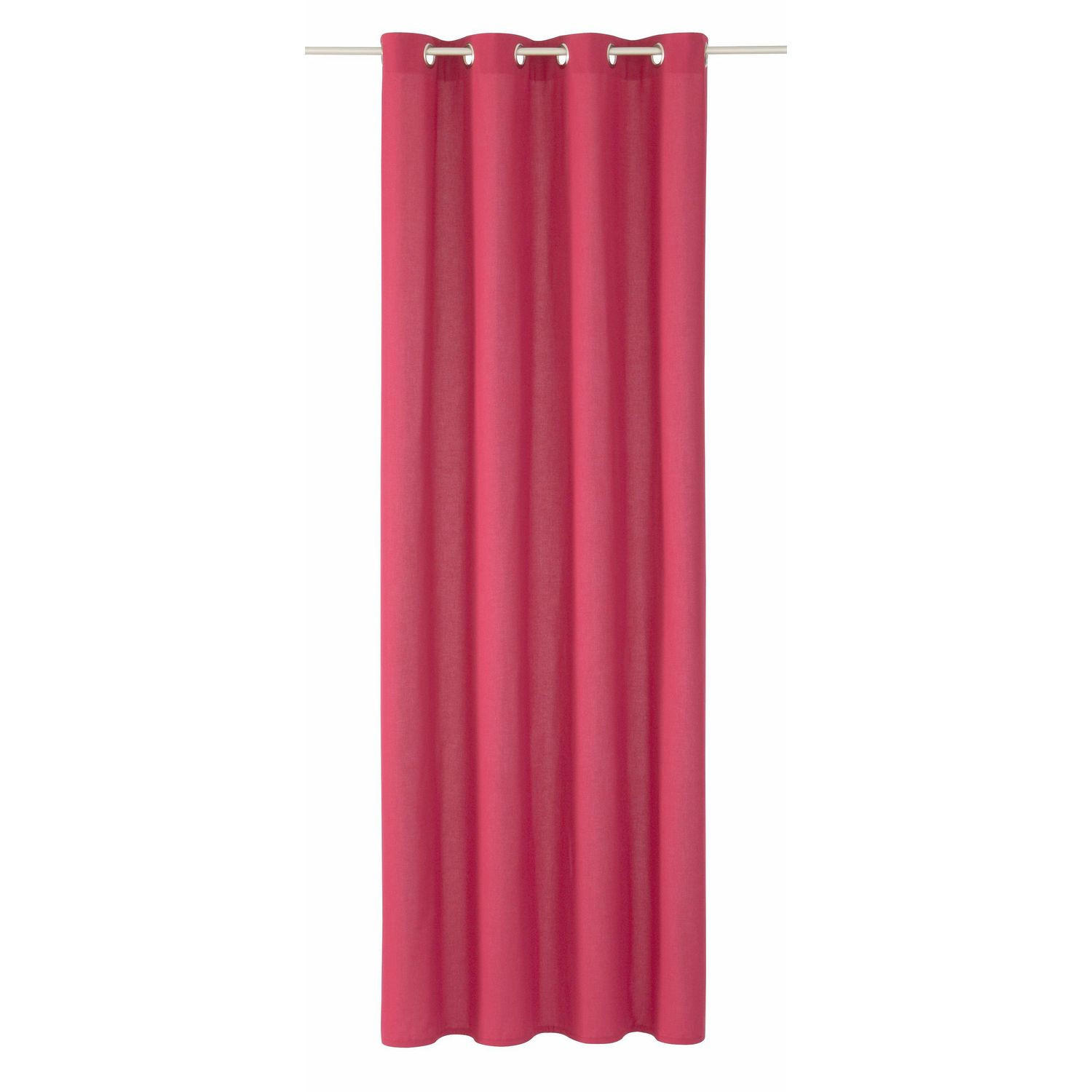 ÖSENVORHANG DOVE Blickdicht - Pink, Textil (140/0.5/245cm) - Tom Tailor