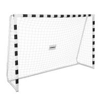 FUSSBALLTOR - Weiß, Kunststoff/Textil (300/90cm) - Relaxdays