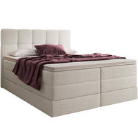 BOXSPRINGBETT Madison 1 creme 160/200 H3/H4 Boucle - Creme, Textil (160/200cm) - wonello