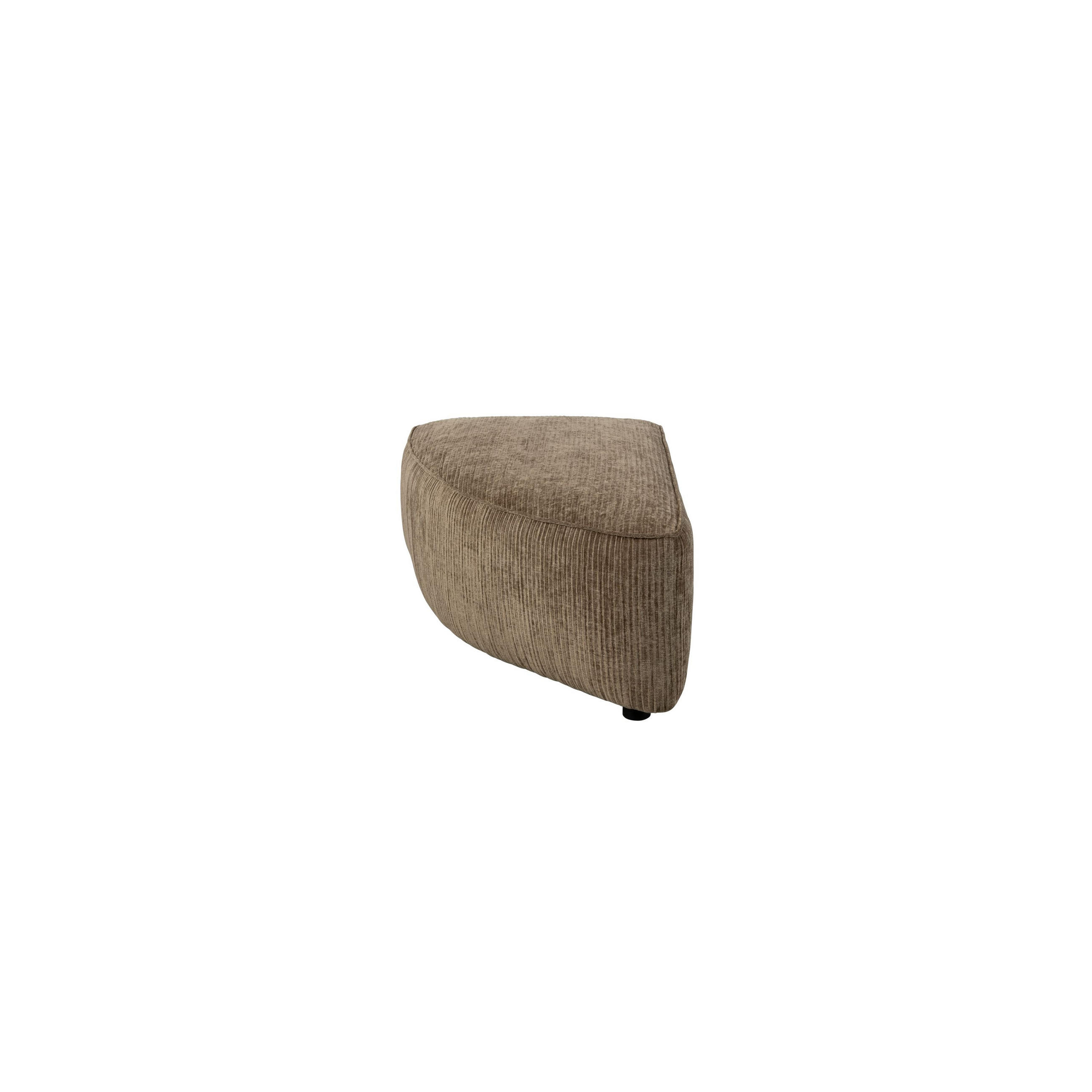 SOFA ELEMENT Hunter Rund Ecken Links Moss/ Grün - Braun/Grün, Textil (60/38/100cm) - Zuiver