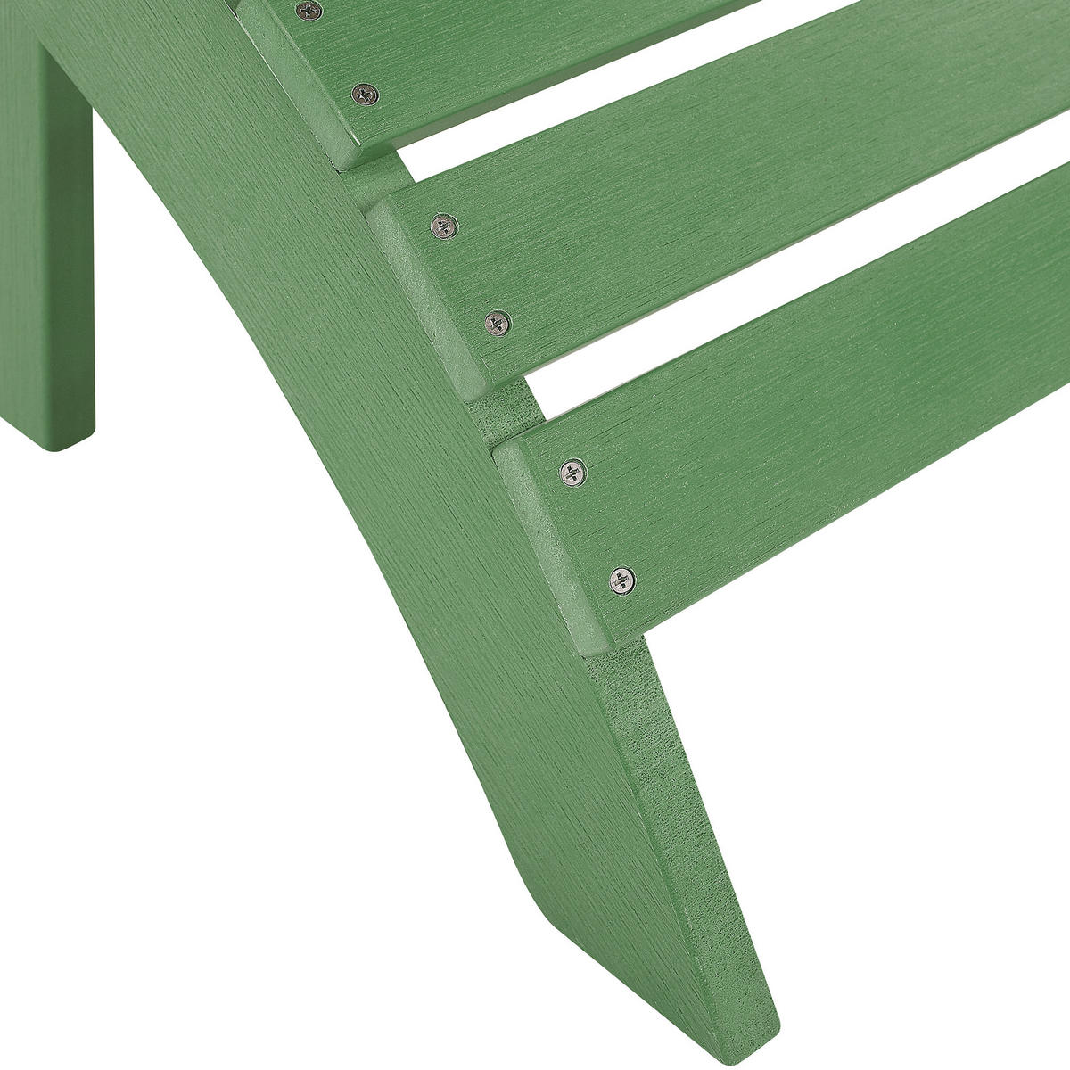 FUSSHOCKER Kunstholz grün Adirondack - Grün, Kunststoff (50/34/43cm) - Beliani