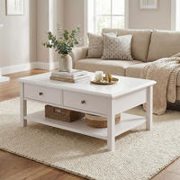 COUCHTISCH rechteckig weiß 102/68/45 cm - Weiß, Holz (68/102/45cm) - moebel dich auf