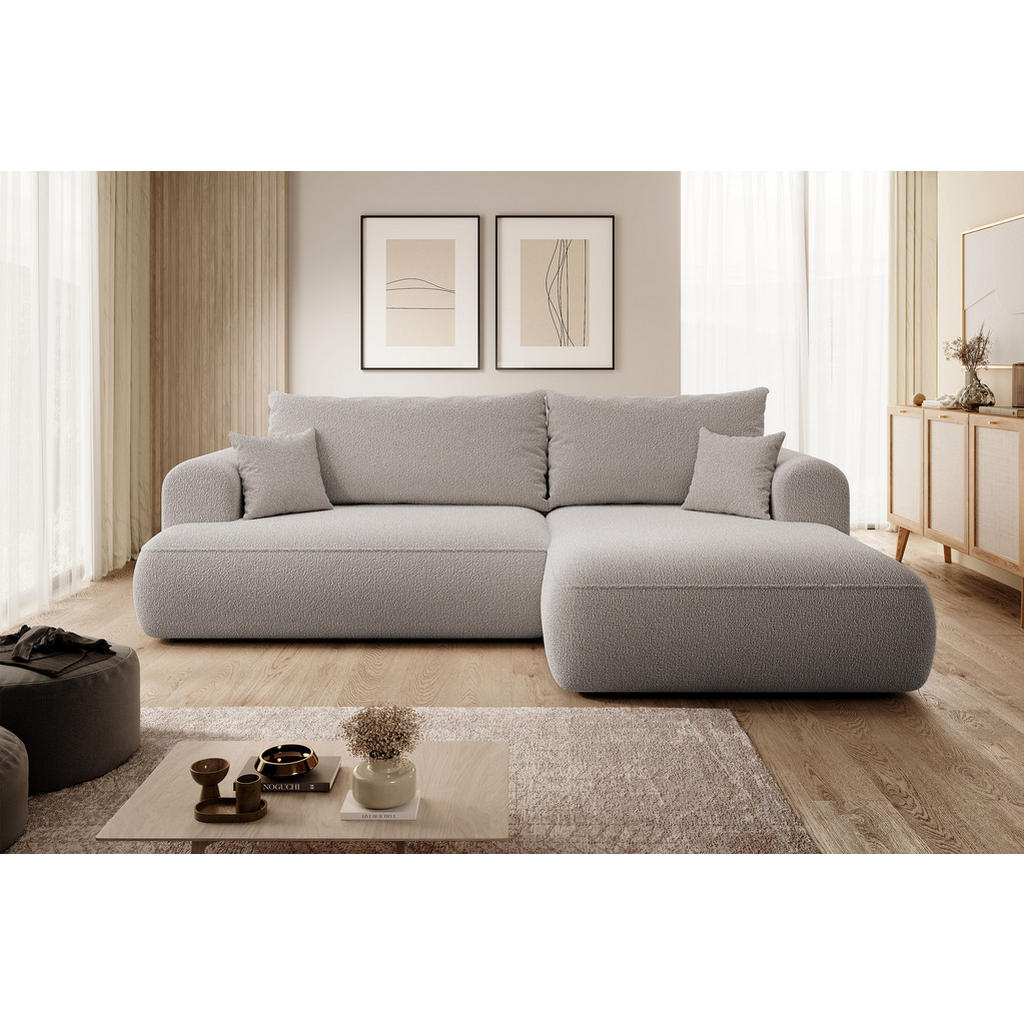 Thumbnail - Selsey Ecksofa, Mokka, Textil, L-Form, Ottomane rechts, 260x165 cm, Wohnzimmer, Sofas & Couches, Wohnlandschaften, Eckso...