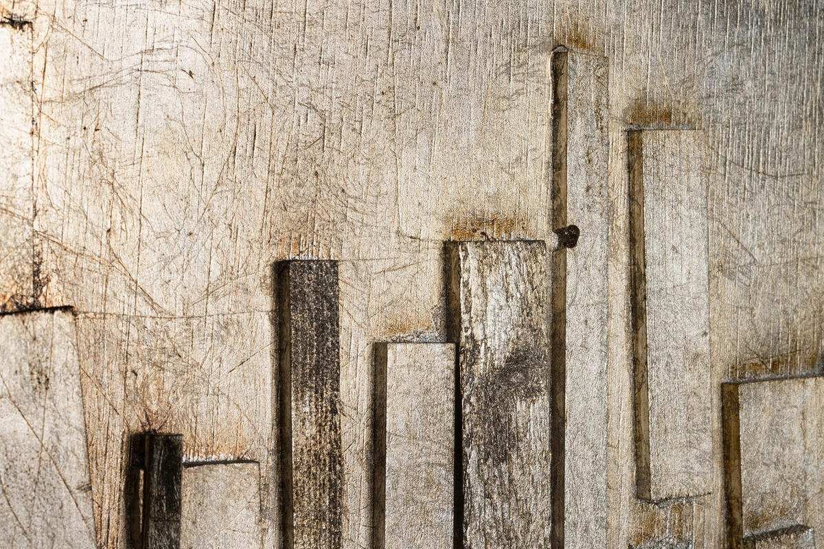 HOLZBILD Grau 100/50 cm - Grau, Holz (3/50cm) - KUNSTLOFT