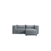 ECKSOFA L-Form Modulo, stoff Lincoln, Blaugrau, Rechts - Grau, Holz (210/185cm) - Kaiser Möbel
