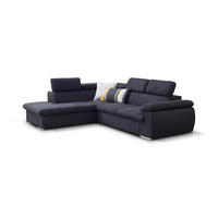 ECKSOFA VIERA Schwarz 271x221x96 cm - Schwarz, Textil (271/221cm) - FURNLUX