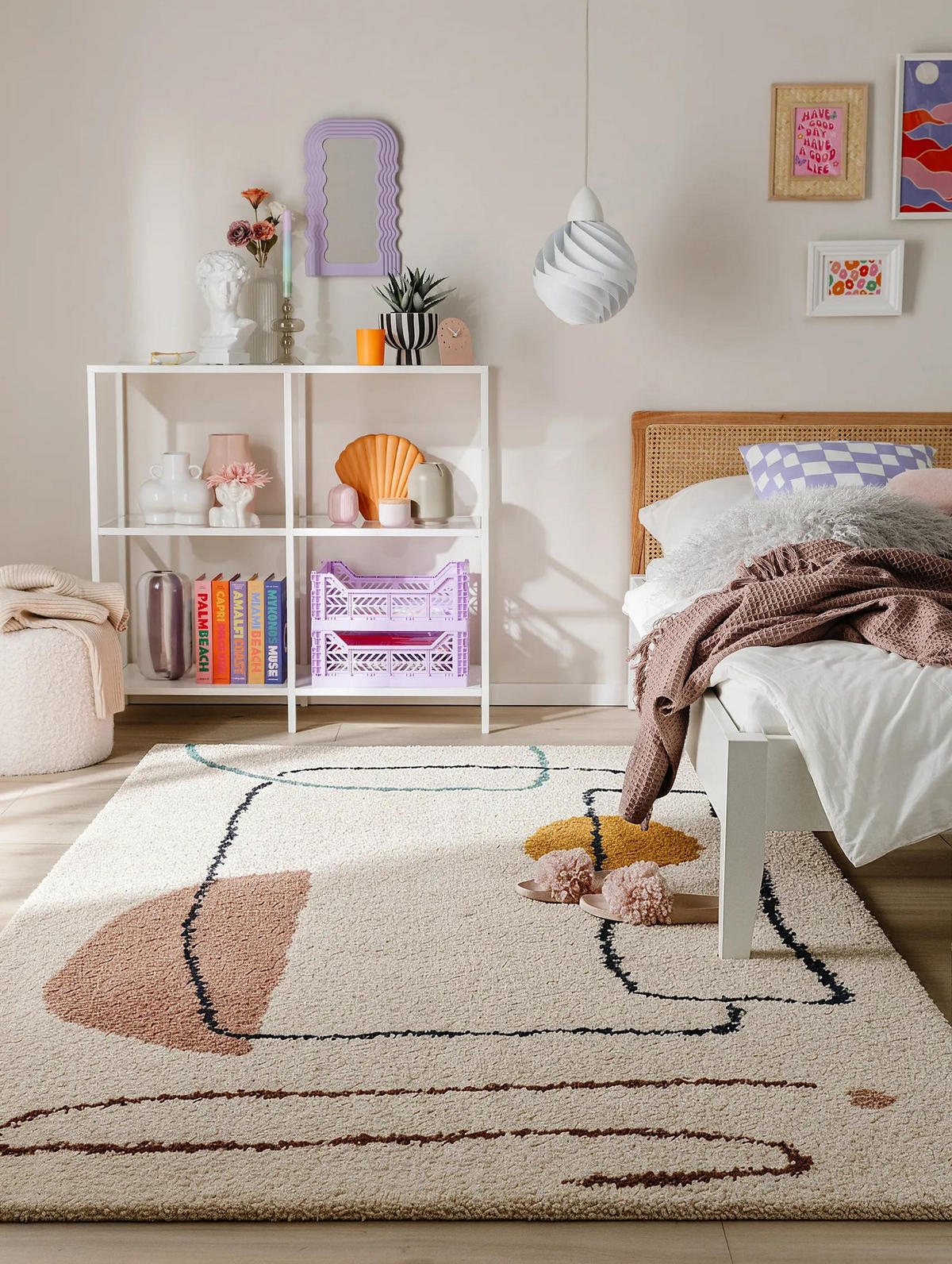 HOCHFLORTEPPICH Louise Multicolor 160x230 cm - Multicolor, Textil (160/230cm) - benuta Pop