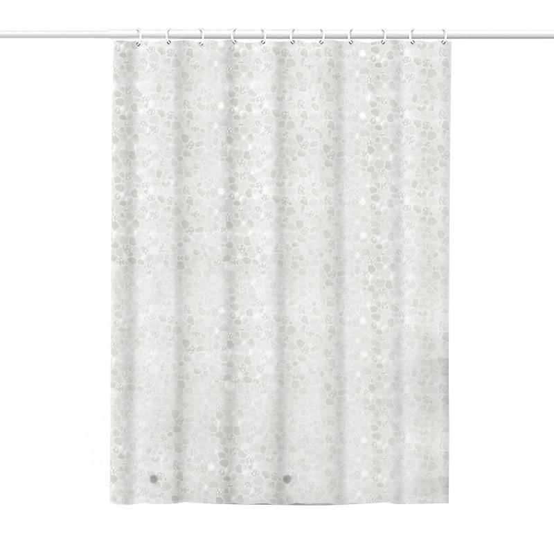 DUSCHVORHANG – Breite 180 x Höhe 200 cm – Inklusive 12 Haken - Klar, Kunststoff (180/200cm)