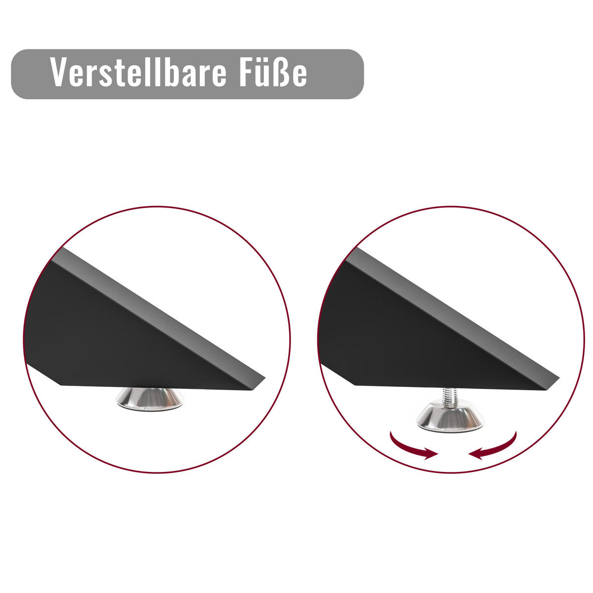 COUCHTISCH 120/60/46 cm mit Sicherheitsglas und schwarzem Metallgestell, pflegeleicht, Schwarz - Schwarz, Glas (120/60/46cm) - Redom