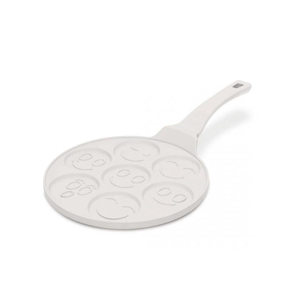 PFANNKUCHENPFANNE Weiß 26/26/1.3 cm BH7792 - Weiß, Metall (26cm) - Berlinger Haus