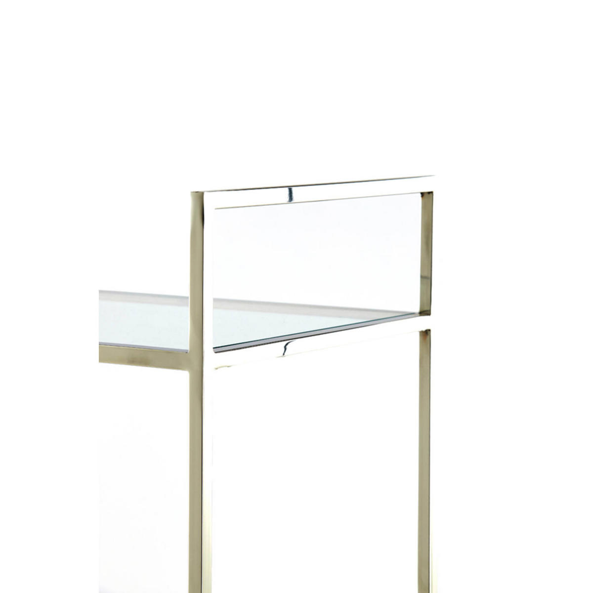 STANDREGAL MARIKI 55x40x180 cm, Glas-Metall, Silber - Silberfarben, Glas (40/180/55cm) - Light & Living
