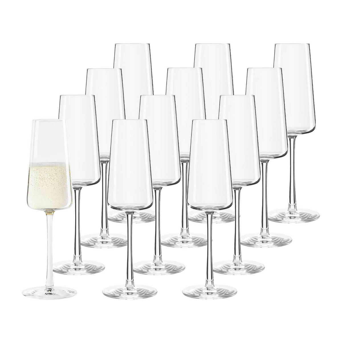 CHAMPAGNERGLÄSER Power transparent 240 ml 12er Set - Transparent, Glas (0.24L) - Stölzle Lausitz
