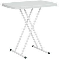 GARTENTISCH DE-07364 klappbar und höhenverstellbar Weiß - Weiß, Kunststoff/Metall (76/50/74cm) - ComfortXL