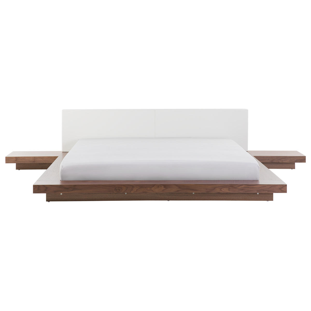 WASSERBETT 180/200 cm Heller Holzfarbton Zen - Hellbraun, Holzwerkstoff (180/200cm) - Beliani