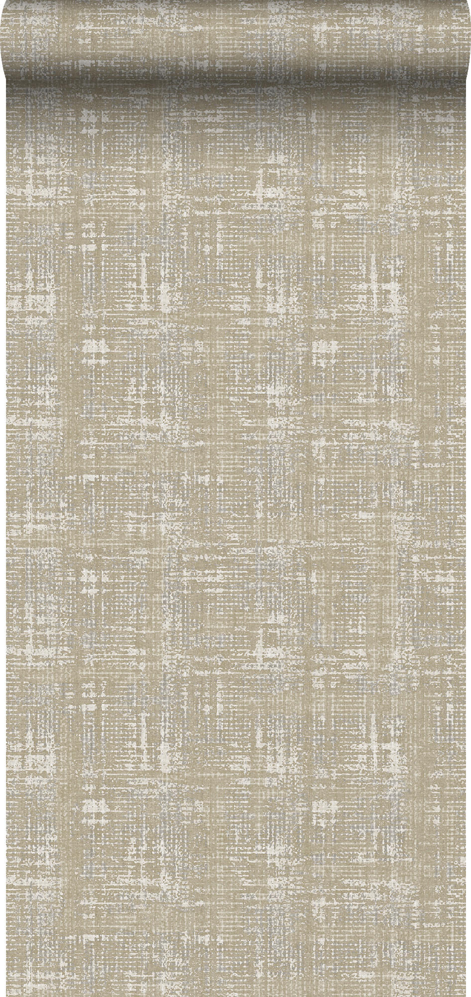 TAPETE Leinen-Optik 53 cm x 10 m - Beige, Papier (53/1000cm) - Sanders & Sanders