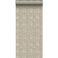 TAPETE Leinen-Optik 53 cm x 10 m - Beige, Papier (53/1000cm) - Sanders & Sanders